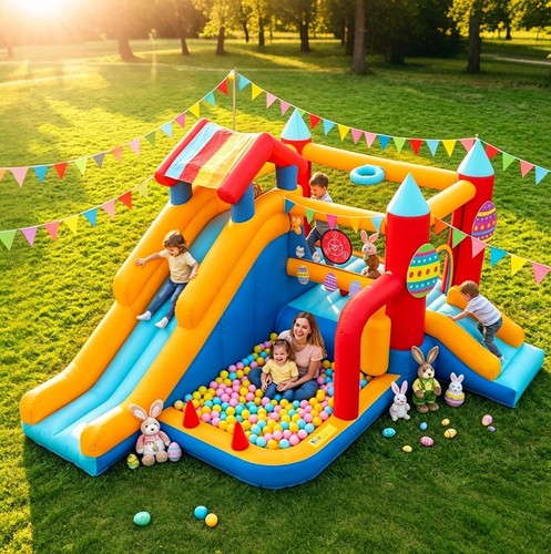 Inflatable bouncy - 9-in-1,