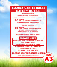 A3 Bouncy castle safety foamex