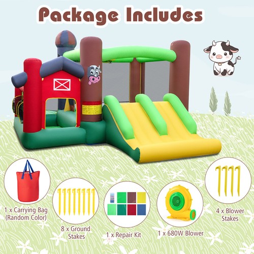 Castle slide bouncer with 680w - slide,