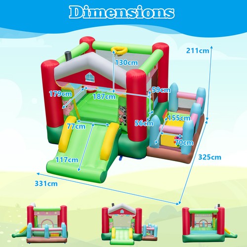 Slide inflatable bounce house - slide,