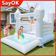Inflatable White Bounce House