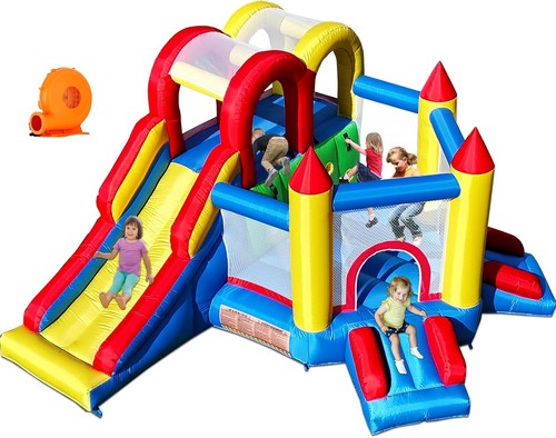 Inflatable bouncy castle - castle,, kids