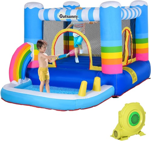 Inflatable bounce house - house, kids