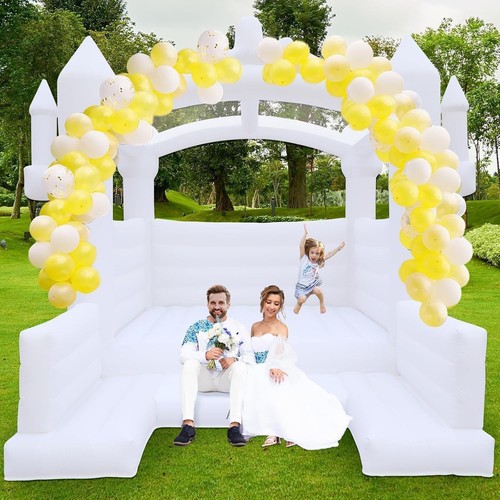 White bounce house 13x13ft - white, house,