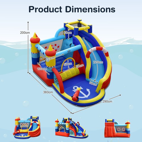 Inflatable bounce castle - castle, w/