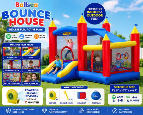 Ballsea inflatable bouncy - ballsea,
