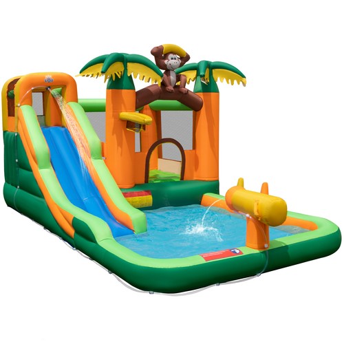 Inflatable water slide - water, bounce