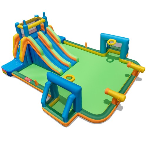 Inflatable bounce house - house, water